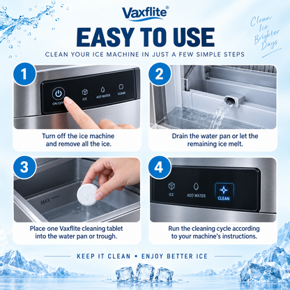 🧊 Ice Machine Cleaner ✨ Fresh, Clean Ice– 12 Tablets