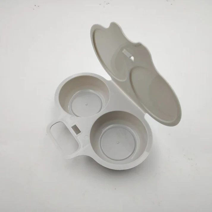 🥚QIAWI Microwave Egg Poacher – Cook 2 Eggs in Minutes! Dual-Cavity, Nonstick & Easy Clean 🍳