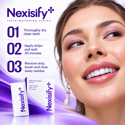 💜 NEXISIFY PURPLE WHITENING STRIPS ✨ 28 Strips | 14 Treatments