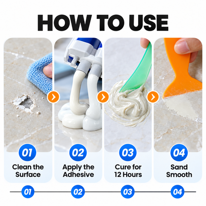 🛠️ CERAMIC REPAIR ADHESIVE ✨ Easy Repair for Chips, Cracks & Damaged Surfaces