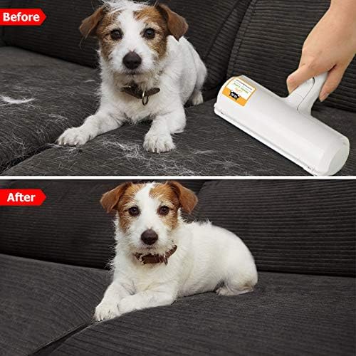 🐶🐱QIAWI Pet Hair Remover Roller 🐾 Self-Cleaning Fur Cleaner for Sofa & Clothes ✨