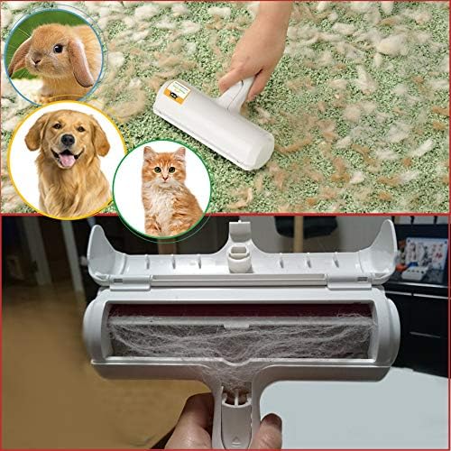 🐶🐱QIAWI Pet Hair Remover Roller 🐾 Self-Cleaning Fur Cleaner for Sofa & Clothes ✨