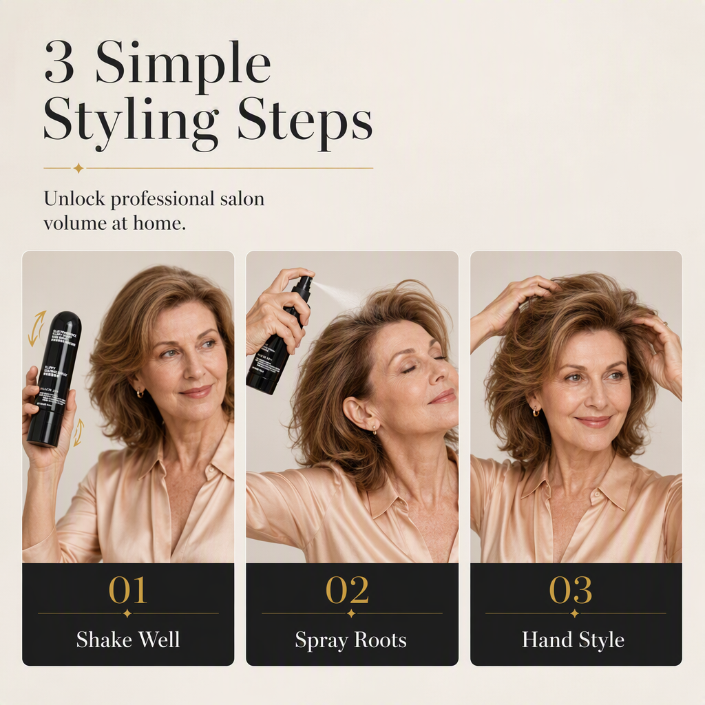 ✨ Volumizing Root Lift Spray 💨 INSTANT VOLUME · FLEXIBLE HOLD · ALL-DAY STYLE