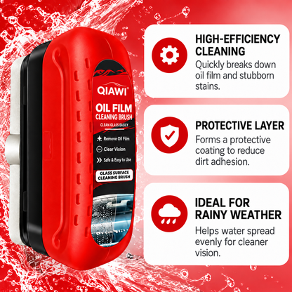 🚗 Windshield Oil Film Cleaner Brush for Car Glass, Windows & Mirrors