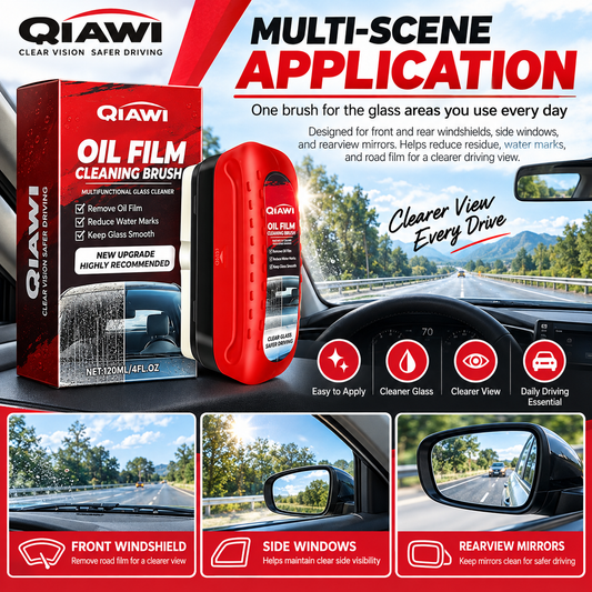 🚗 Windshield Oil Film Cleaner Brush for Car Glass, Windows & Mirrors