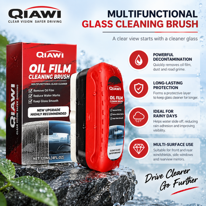 🚗 Windshield Oil Film Cleaner Brush for Car Glass, Windows & Mirrors