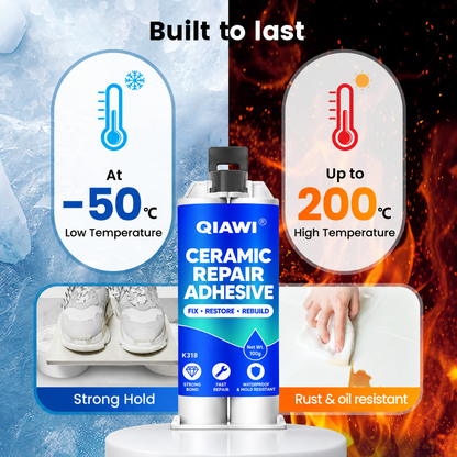 🛠️ CERAMIC REPAIR ADHESIVE ✨ Easy Repair for Chips, Cracks & Damaged Surfaces